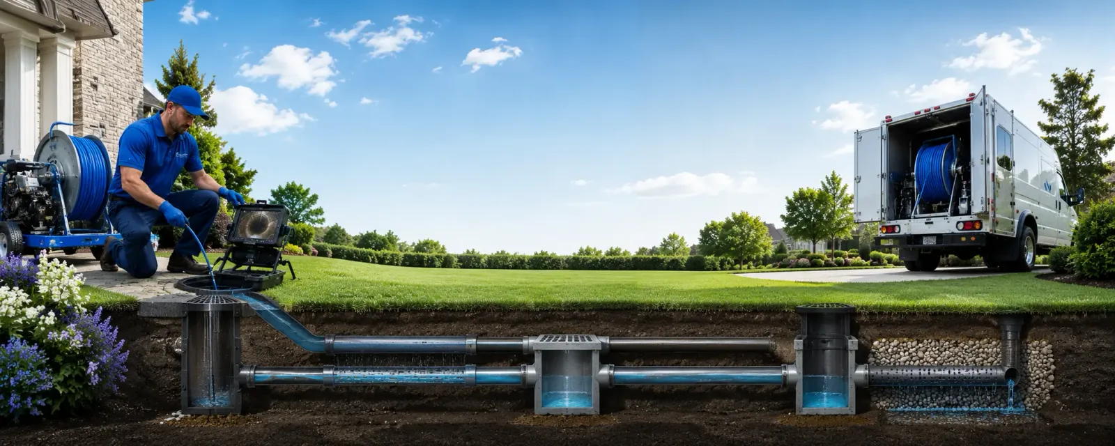 Outdoor drain cleaning information for Linwood, MI